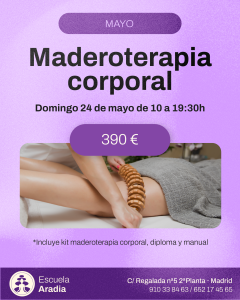 curso de maderoterapia en madrid en mayo 2026